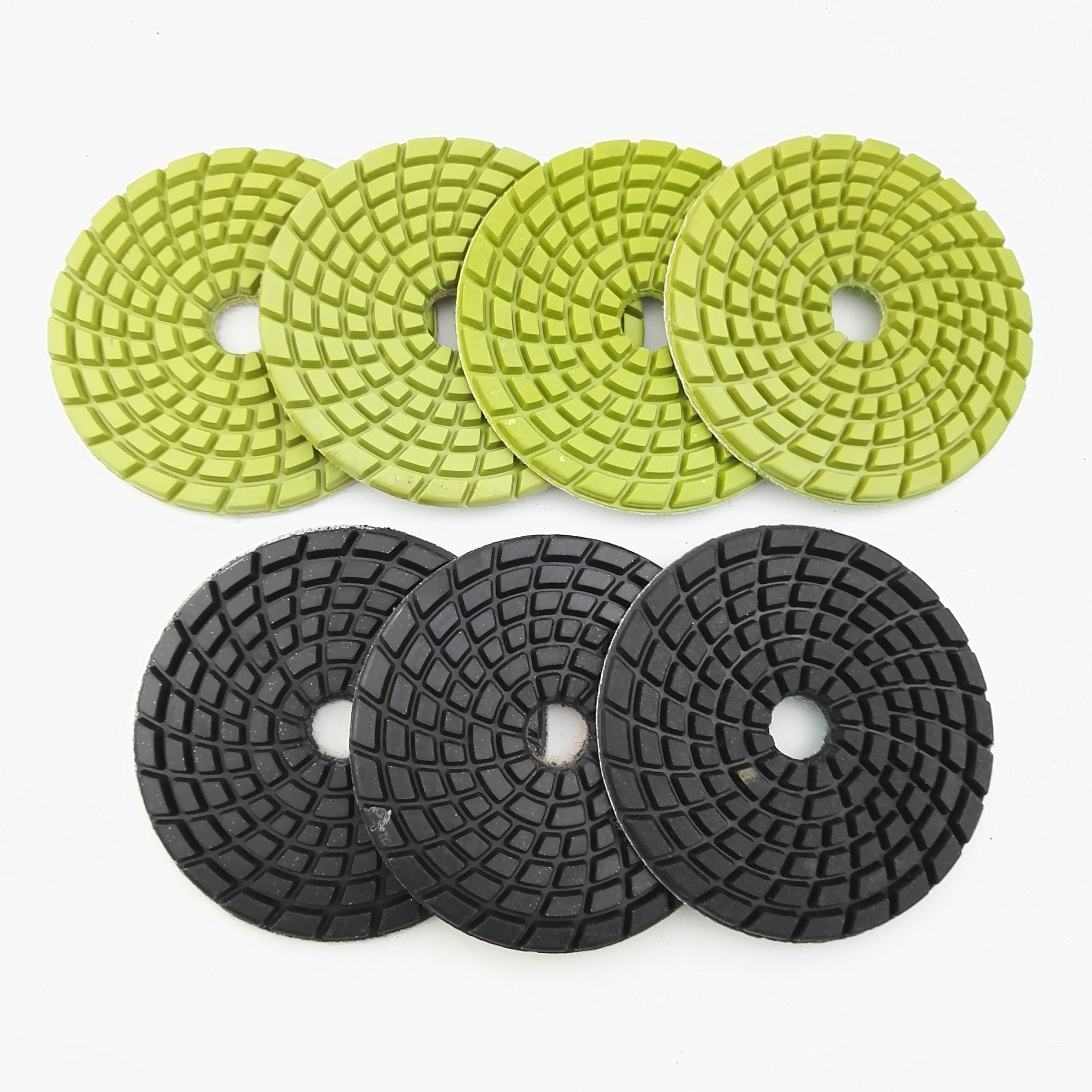 SHDIATOOL 4" Concrete Wet Diamond Polishing Pads Polishing Concrete 9/12pcs - SHDIATOOL