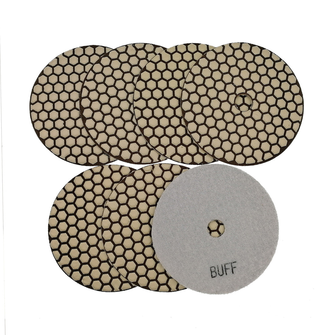 SHDIATOOL 5Inch Dry Diamond polishing Pad Grit50 for Granite Marble - SHDIATOOL