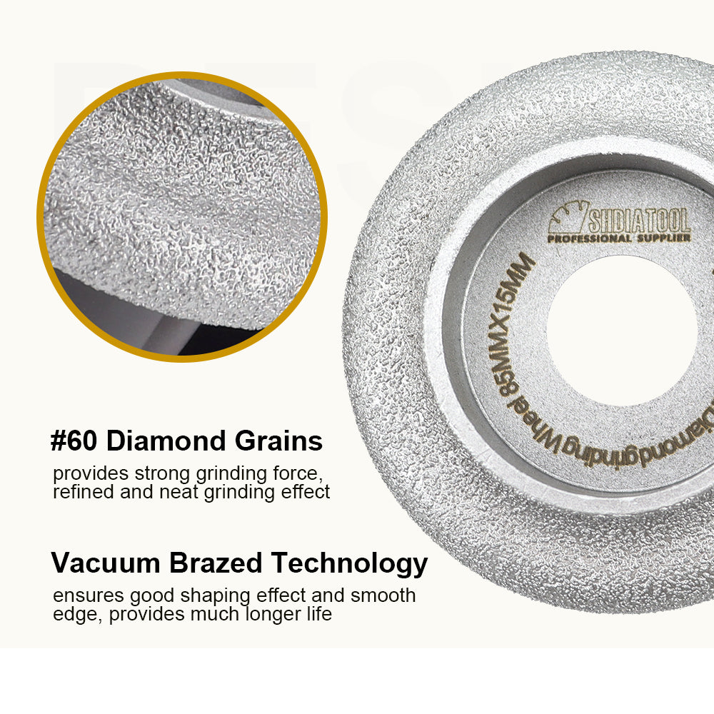 Diamond Profile Wheel Grinding Disc 85mm Milling Chamfer Edge Marble Granite