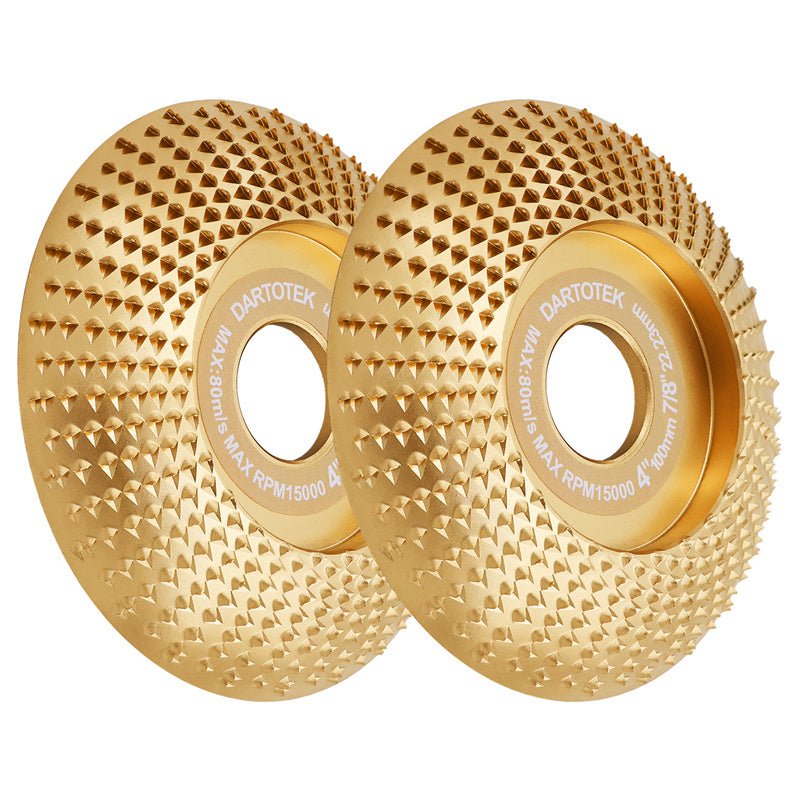 DARTOTEK 1pc 75/100/125mm Wood Grinding Wheel Cup Wheel Milling Disc Plate Carving Profile Plain Bevel Camber Bowl Abrasive Tool Trimming