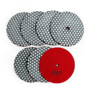 SHDIATOOL 4" Super Diamond Wet/Dry Polishing Pads for Granite Marble - SHDIATOOL