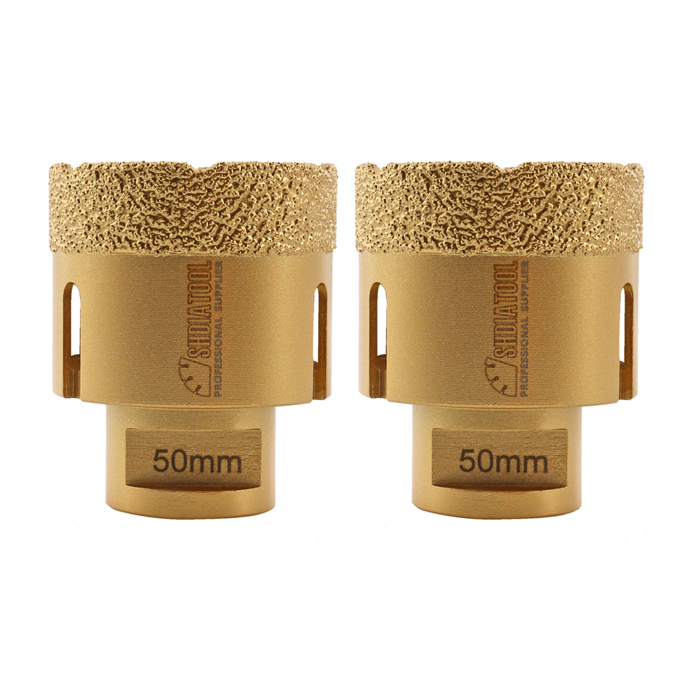 SHDIATOOL Dry Diamond Core Drill Bits for Ceramic Tile Marble Porcelain Stone 20mm-125mm Spain Warehouse - SHDIATOOL