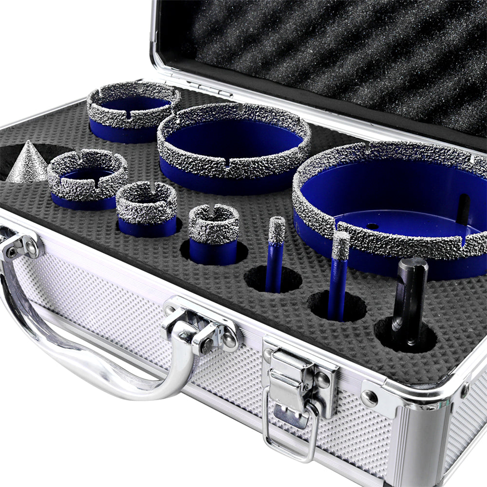 Diamond Drill Core Bit 1set/10pcs for Porcelain Granite Marble 5/8"-11 Thread - SHDIATOOL
