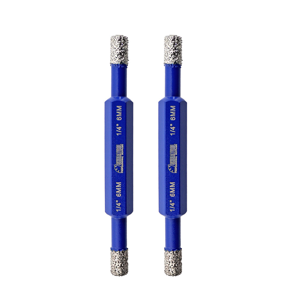 Double-sided Diamond Drill Core Bits for Tile Ceramic Granite Marble Dia 6-6/8mm - SHDIATOOL