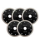 Turbo Saw Blade 5pcs 4.5" 5" Ceramic Marble Tile Granite Superthin Cutting Disc