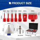 Shdiatool Diamond Core Drill Bits 9pcs/Kit Ceramic Tile Hole Saw Set