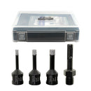 SHDIATOOL Diamond Dry Drilling Bits 4pcs/set for Porcelain Granite Hole Saw 5/8-11