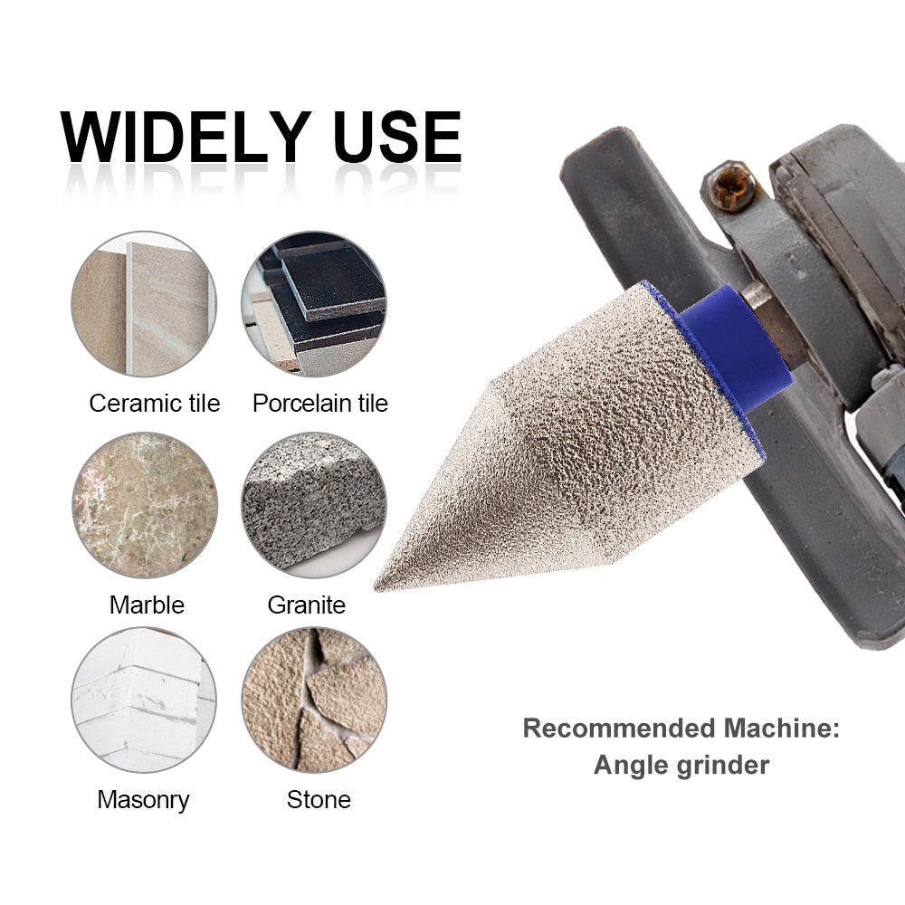 35/50mm Diamond Chamfering Milling Finger Bits for Ceramic Porcelain Tile Granite - SHDIATOOL