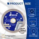 SHDIATOOL 4/4.5/5inch Superthin Diamond Turbo Saw Blade Ceramic Tile Cutting Disc Marble Circular Saw Cutter Dia 100-125mm