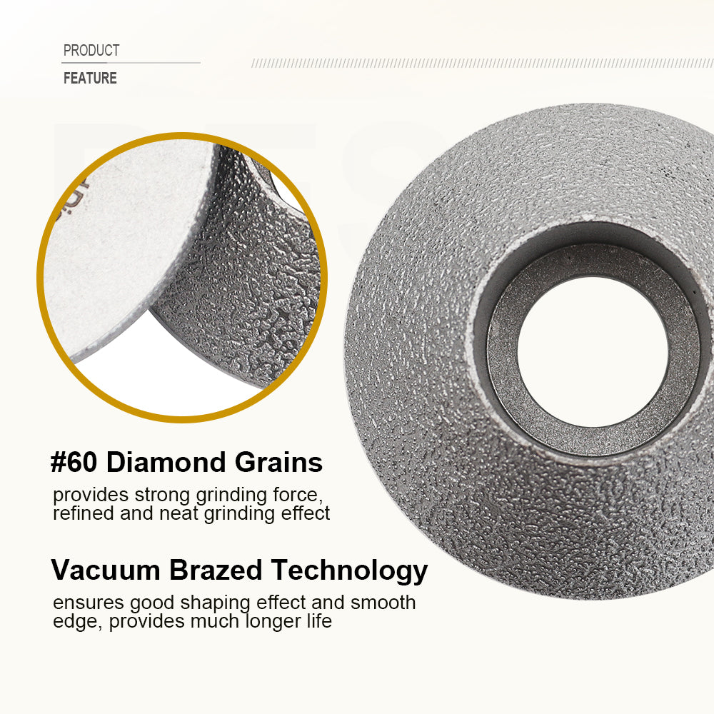 SHDIATOOL Diamond Grinding Wheel 75MM for Marble Ceramic Stone - SHDIATOOL