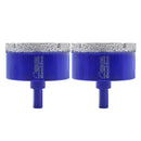 SHDIATOOL Diamond Drill Core Bits with Triangle Shank for Porcelain Tile Ceramic Granite Marble Masonry Stone Diamond Hole Saw Dia 20-68mm - SHDIATOOL