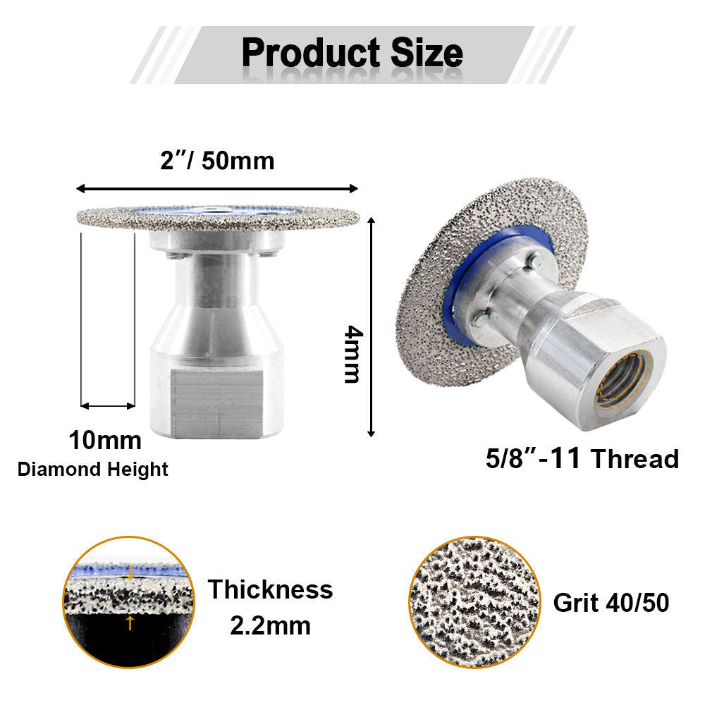 Diamond Engraving Saw Blade 40/50mm for Marble Granite M14 or 5/8"-11 Flange - SHDIATOOL