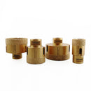 4pcs/set Dry Golden Diamond Drill Bits for Porcelain Tile Granite Marble M14 Thread - DIATOOL