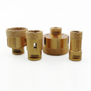 4pcs/set Dry Golden Diamond Drill Bits for Porcelain Tile Granite Marble M14 Thread - DIATOOL