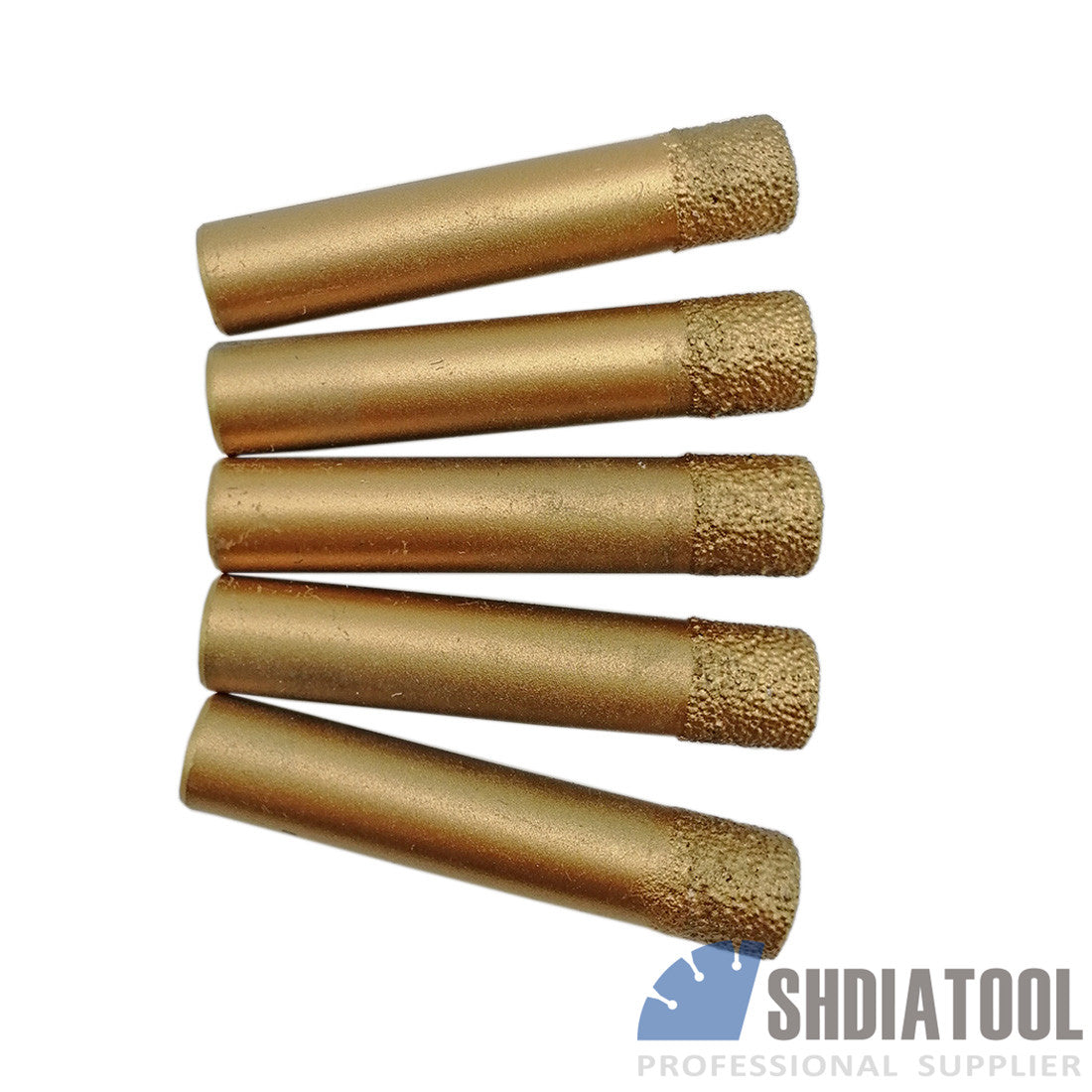 5pc CNC Vacuum Brazed Diamond Flat-end straight knife Engraving Bits for marble - DIATOOL