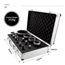 SHDIATOOL Diamond Core Drill Bits Set with 5/8-11 Thread for Tile Procelain Ceramic Granite Marble 13pcs/Box Dia 6/8/10/13/16/25/32/35/45/51/65/102mm+SDS Adapter - SHDIATOOL