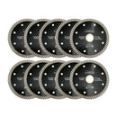 SHDIATOOL Super Thin Diamond Turbo Blade  Cutting Porcelain Ceramic Tile Granite 4" 4.5" 5" - SHDIATOOL