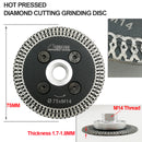 3" Diamond Mesh Turbo Rim Blade with Removable Flange Carving Granite Marble - DIATOOL