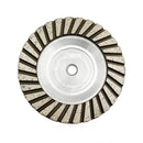 SHDIATOOL Diamond Turbo Cup Wheel with Aluminum Body for Granite Marble Concrete Brick Lower Noise Turbo Cup Disc 4" 5" - SHDIATOOL