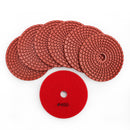 SHDIATOOL Diamond Polishing Pads for Marble Granite Dia 4"/100mm 7pcs/set - SHDIATOOL
