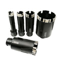 5pcs/set SHDIATOOL Diamond Core Drill Bits for Hard Stone Concrete Marble Granite Brick Laser Welded Dry Diamond Hole Saws 5/8-11 thread - DIATOOL