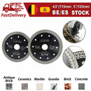 5pcs Mesh Turbo Diamond Saw Blades Cutting Porcelain Tile SHDIATOOL BE warehouse  4"/4.5"/5" - SHDIATOOL