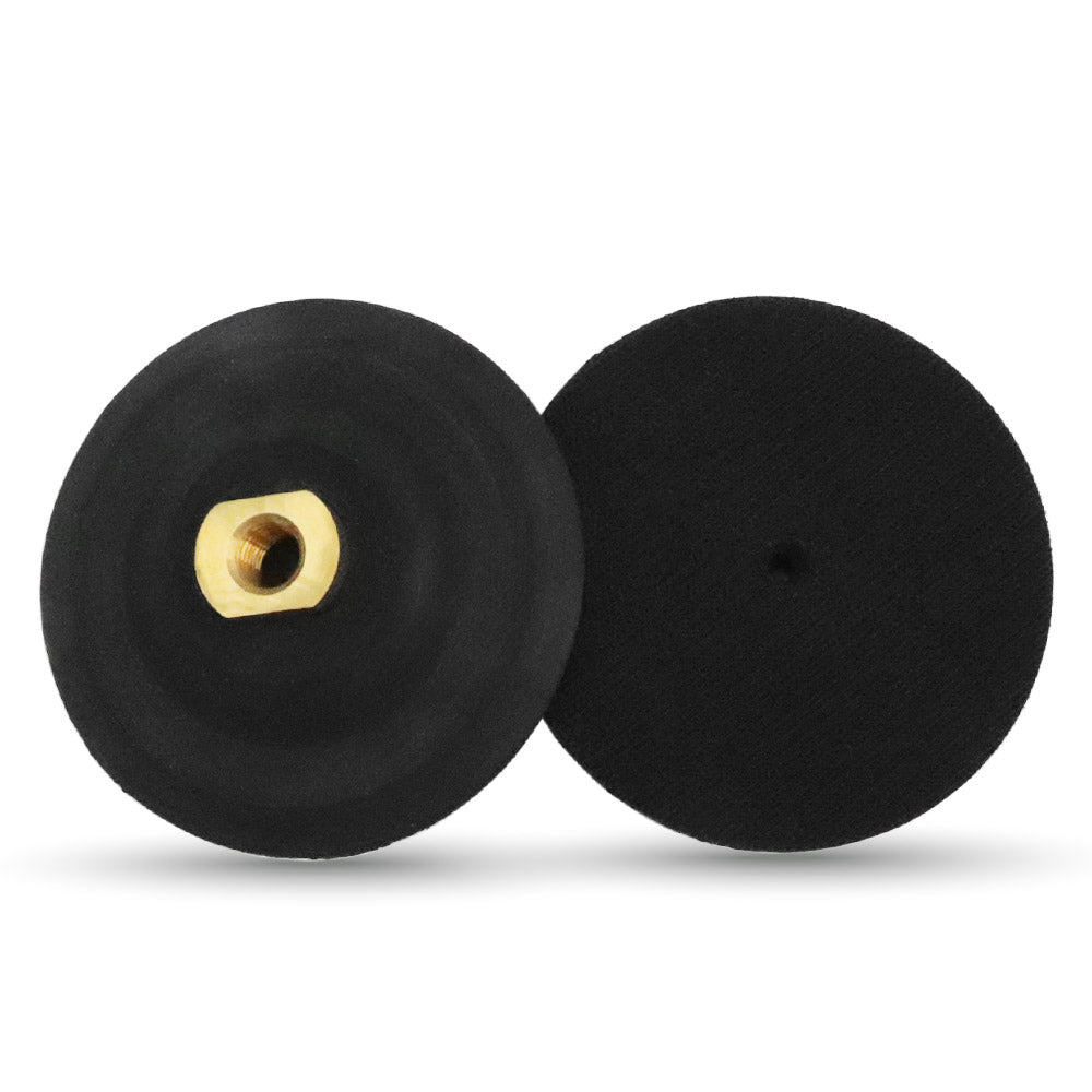 SHDIATOOL Rubber/Aluminum Backer Pads with M14 Thread for Diamond Polishing Pads 3"/4"/5" - SHDIATOOL