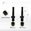 SHDIATOOL Core Drill Bit Adapter 5/8"-11 or M14 Thread Male to SDS Plus Shank - SHDIATOOL