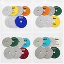 4 inch White bond Wet Diamond Polishing Pads for Granite Marble 7pcs/set - SHDIATOOL