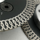 3" Diamond Mesh Turbo Rim Blade with Removable Flange Carving Granite Marble - DIATOOL
