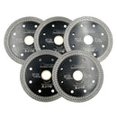 5pcs 4"/4.5"/5"/7"/9" Mesh Turbo Diamond Saw Blades Cutting Porcelain Tile SHDIATOOL - DIATOOL