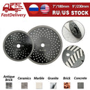 2pcs Concrete Diamond Turbo Blade with Multi Holes Cutting  Granite Marble SHDIATOOL Diameter 7" USA Warehouse - SHDIATOOL