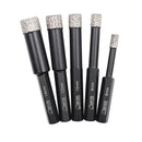 Dry Diamond Drill Bits with 3/8 Inch Hex Shank Set for Granite Marble Ceramic Tile 6mm - SHDIATOOL