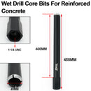 Wet Drill Core Bits for High PSI/Reinforced Concrete 1-1/4" UNC Thread Hole Saw Diameter 25/32/40/51/63/76/102/108/127/152mm available only Sold in Europe - SHDIATOOL