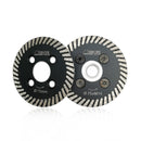 3"/75mm Diamond Mesh Turbo Rim Blade with Removable Flange Carving Granite Marble 2pcs - SHDIATOOL