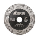 SHDIATOOL X Mesh Turbo Double Sided Diamond Cutting Grinding Disc for Tile Ceramic Marble Stone 4''/4.5''/5'' - SHDIATOOL
