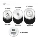 SHDIATOOL Rubber/Aluminum Backer Pads with M14 Thread for Diamond Polishing Pads 3"/4"/5" - SHDIATOOL