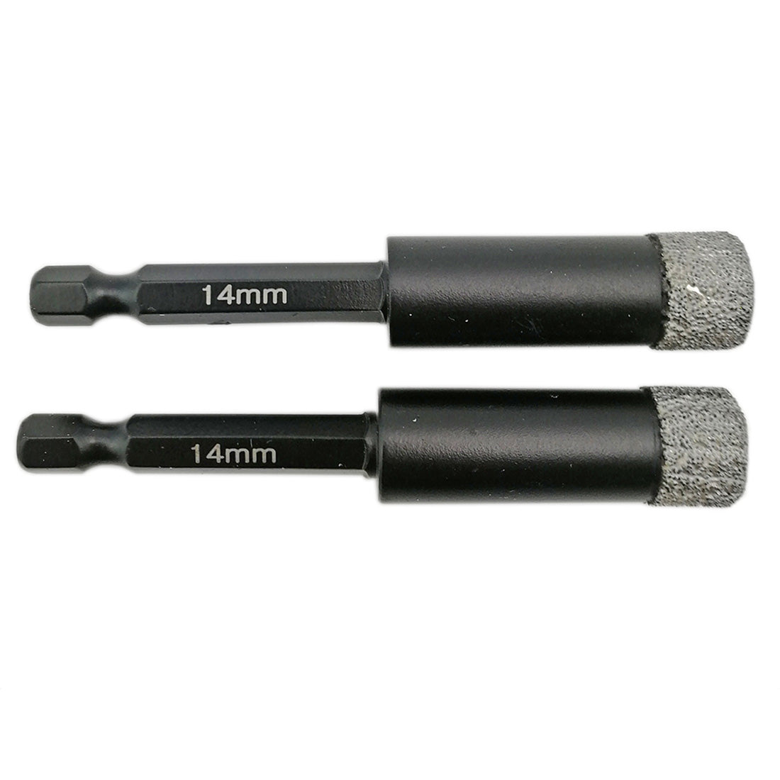Dry Diamond Drill Bits 2pcs 6/8/10/12/14mm with Quick Change Hex Shank for Granite Porcelain Tile Ceramic Marble - SHDIATOOL
