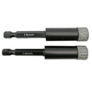 Dry Diamond Drill Bits 2pcs 6/8/10/12/14mm with Quick Change Hex Shank for Granite Porcelain Tile Ceramic Marble - SHDIATOOL