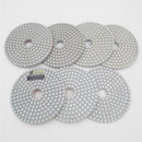 4 inch White bond Wet Diamond Polishing Pads for Granite Marble 7pcs/set - SHDIATOOL