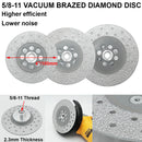 SHDIATOOL Granite Cutting Wheel for Marble QuartzFast Cutting Grinding Shaping Diamond Disc for Angle Grinder with 5/8-Inch-11 Thread 4"/4.5"/5" available Shipped from USA - DIATOOL
