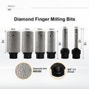 SHDIATOOL Diamond Finger Bits 5/8-11 Thread for Porcelain Hard Ceramic Marble Enlarging Holes USA Warehouse - SHDIATOOL