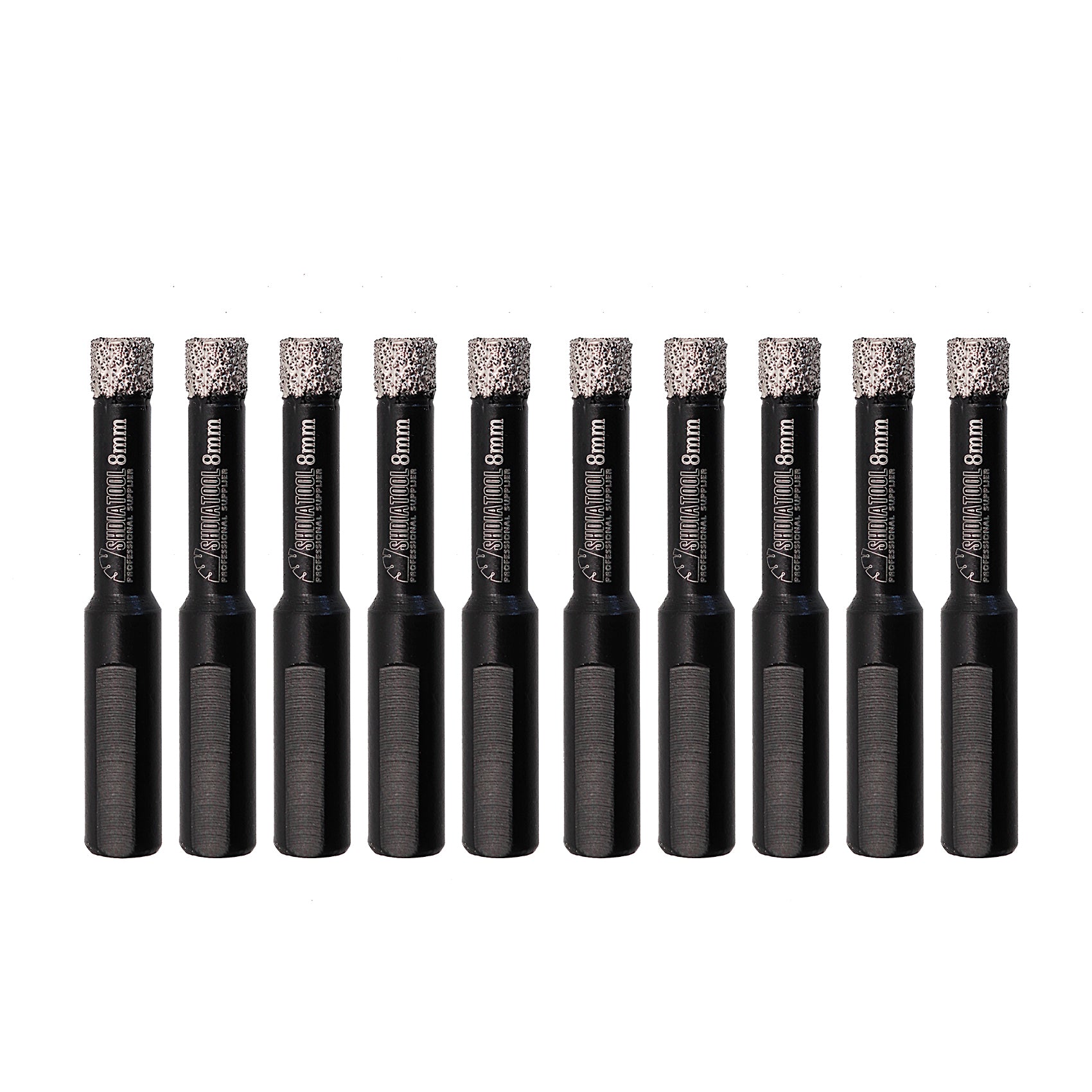 SHDIATOOL Dry Diamond Core Drill Bit Brazed Triangular Shank for Drilling Granite Marble Masonry Concrete Dia 6/8/10/12/14mm - SHDIATOOL