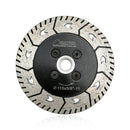 SHDIATOOL Granite Turbo Cutting Blades Two-in-One Design Cut Grind Sharpen Marble Concrete and Bricks 3" 4.5" 5" 7" 9" - SHDIATOOL