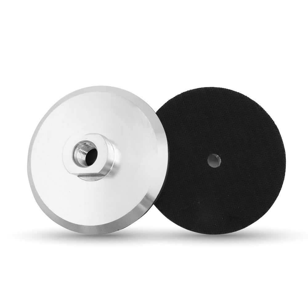 SHDIATOOL Rubber/Aluminum Backer Pads with M14 Thread for Diamond Polishing Pads 3"/4"/5" - SHDIATOOL