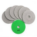 SHDIATOOL Diamond Polishing Pads for Marble Granite Dia 4"/100mm 7pcs/set - SHDIATOOL