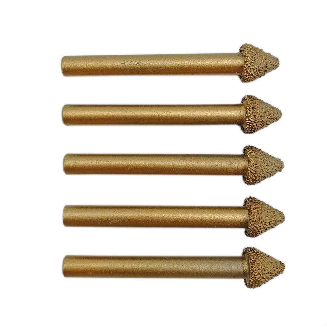 5pcs CNC Vacuum Brazed Diamond Engraving Bits for Stone Carving Tools granite - SHDIATOOL