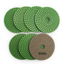 SHDIATOOL Diamond Polishing Pads for Marble Granite Dia 4"/100mm 7pcs/set - SHDIATOOL
