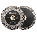 SHDIATOOL X Mesh Turbo Double Sided Diamond Cutting Grinding Disc for Tile Ceramic Marble Stone 4''/4.5''/5'' - SHDIATOOL