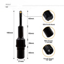 SHDIATOOL 1 1/4"-7 UNC Male Thread(Include 1/2 BSP Female Thread)to SDS PLUS Shank Good Quality Steel - SHDIATOOL